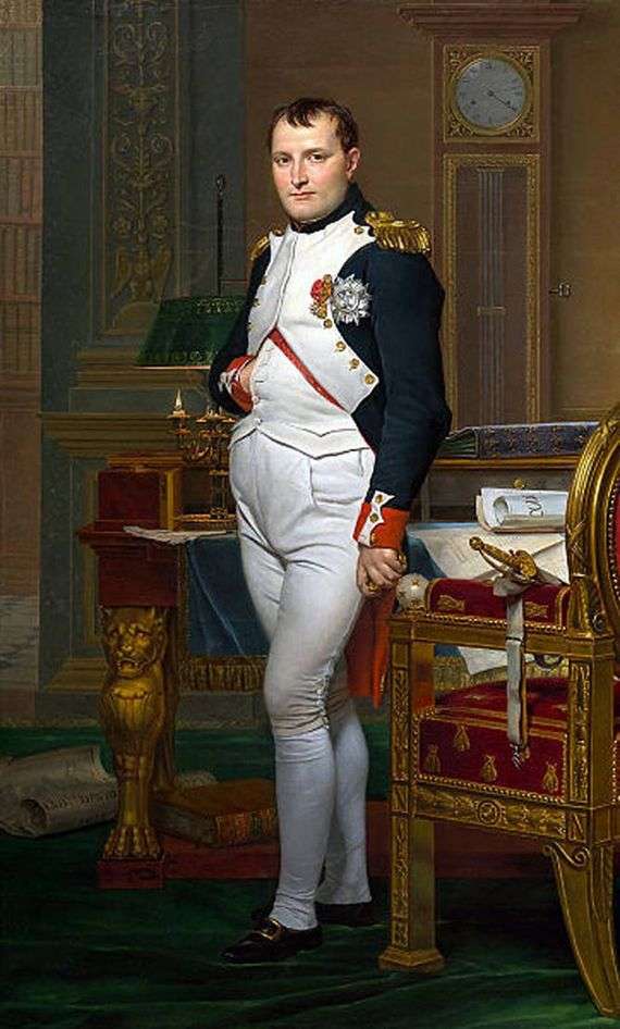 Opis obrazu Jacquesa Louisa Davida Portret Napoleona w gabinecie