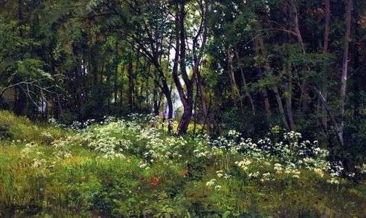 Opis obrazu Iwana Szyszkina Kwiaty na skraju lasu