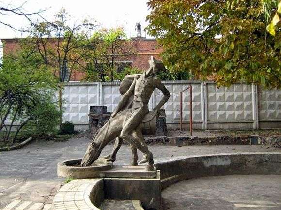Opis pomnika Munchausen w Chmielnickim