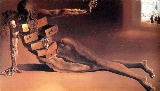 Opis obrazu Salvadora Dali Szafka antropomorficzna