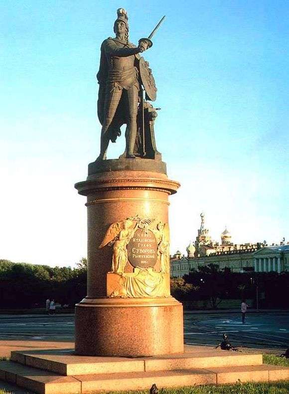 Opis pomnika Suworowa w Petersburgu