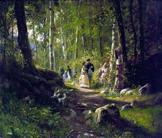 Opis obrazu Iwana Szyszkina Spacer po lesie